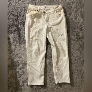 AF Off-White 90s straight ultra high rise jeans with crossover waist